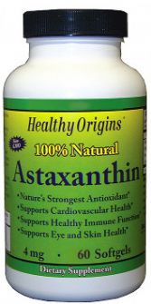 Astaxanthin 4mg Healthy Origins